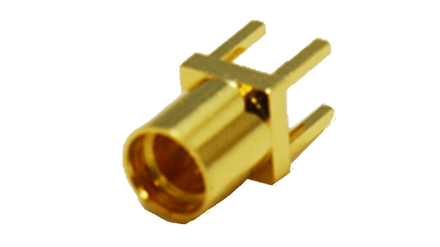 Hirose MMCX Series, Jack Through Hole MMCX Connector, 50Ω, Solder Termination, Straight Body
