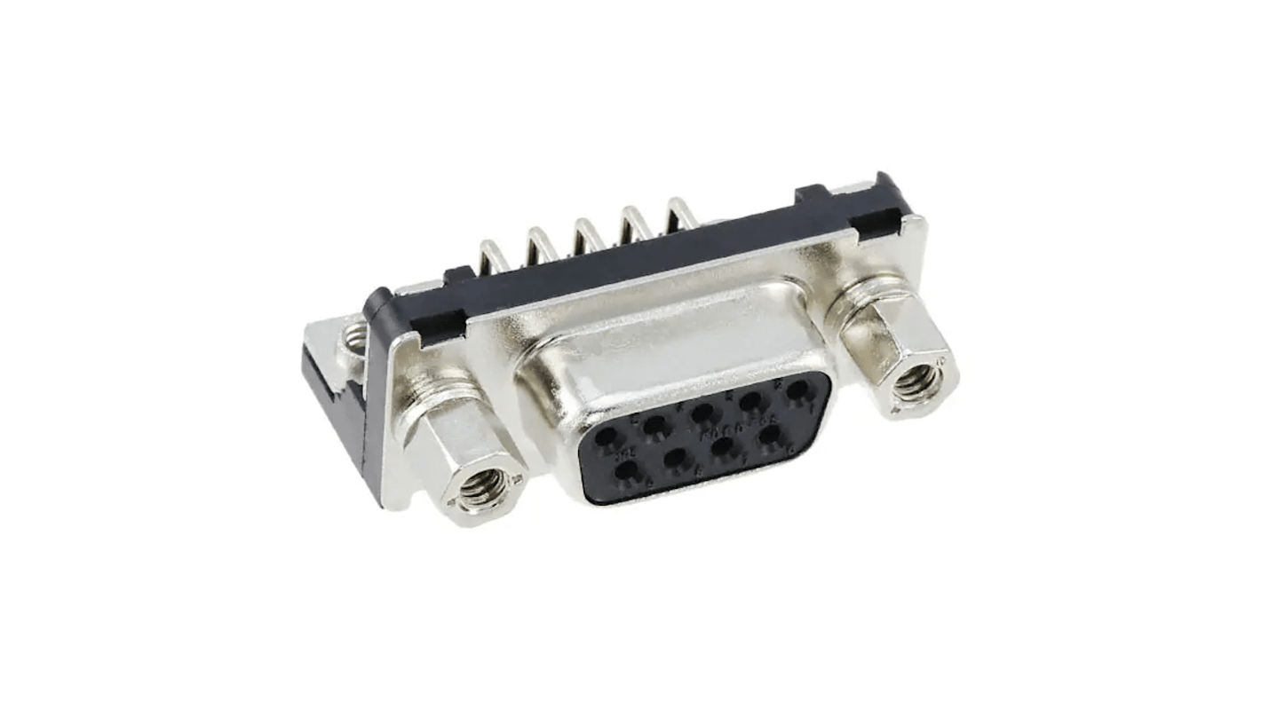 ヒロセ電機 D-subコネクタ, 9極, スルーホール実装, RDED-9S-LNA