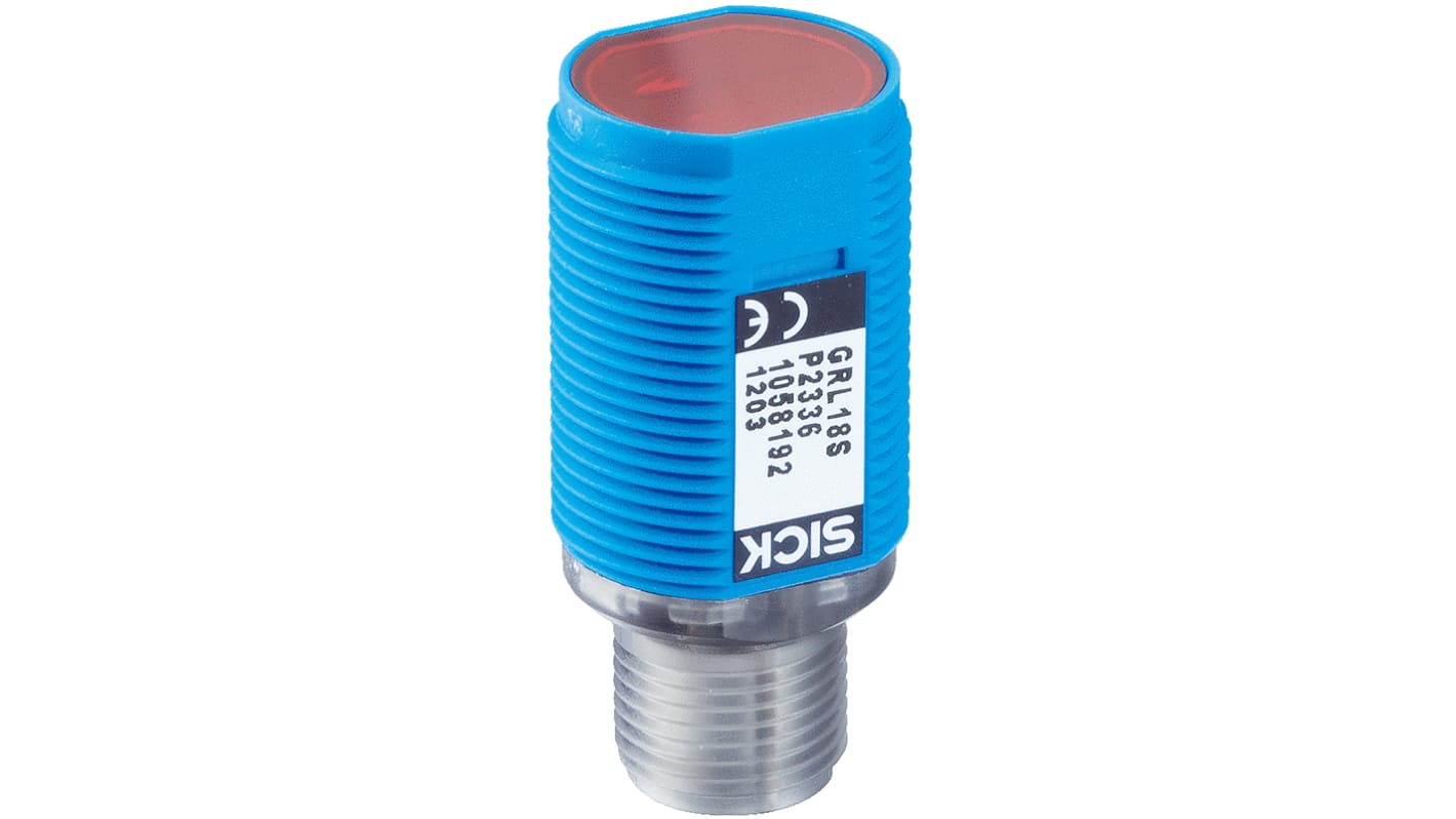 Rs-Online Sensore fotoelettrico Cilindrico SICK a diffusione rilevamento 10 mm → 400 mm uscita PNP