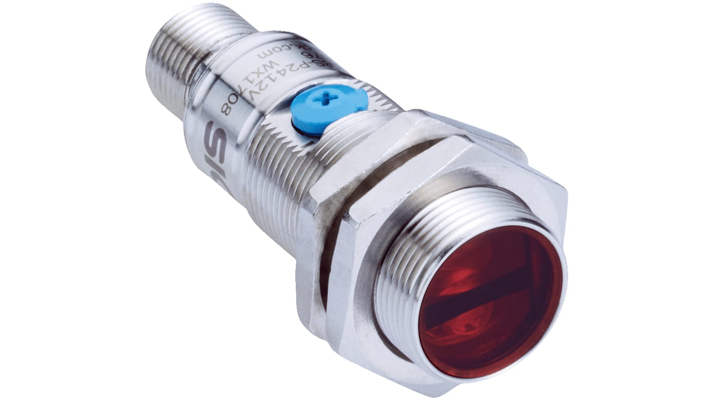 Rs-Online Sensore fotoelettrico Cilindrico SICK a diffusione rilevamento 10 mm → 400 mm uscita NPN