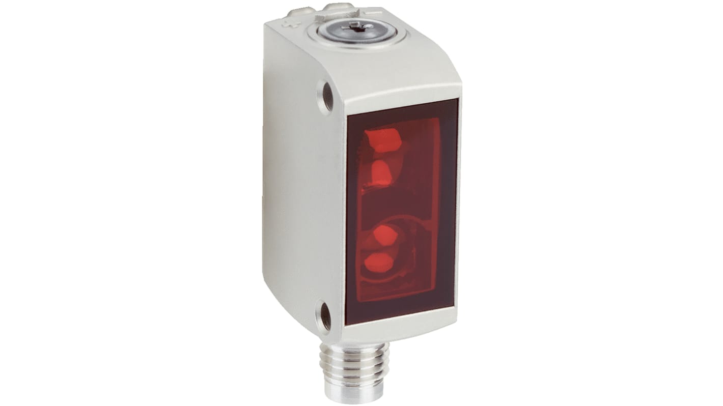 Rs-Online Sensore fotoelettrico Rettangolare SICK a soppressione di sfondo rilevamento 50 mm → 220 mm uscita PNP