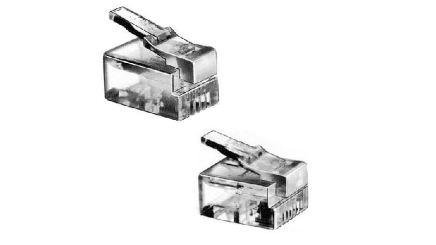 Hirose TM-P Series Male RJ45 Connector, Cable Mount 1 Port 8 -Way