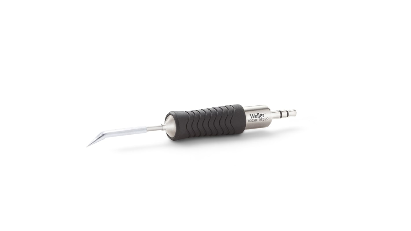 Weller 弯曲锥形烙铁头, 0.1mm 30°尖端, 用于WXPP, RTP系列, RTP 001 C X