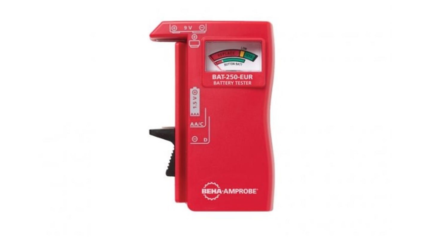 Beha-Amprobe BAT-250-EUR Battery Tester 1.5 V, 9V, AA, AAA, C, D