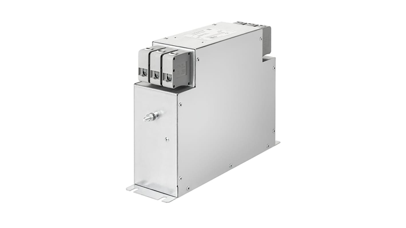 Schaffner, FN3287 16A 530/305 V ac 60Hz, Chassis Mount EMC Filter, Terminal Block 3 Phase