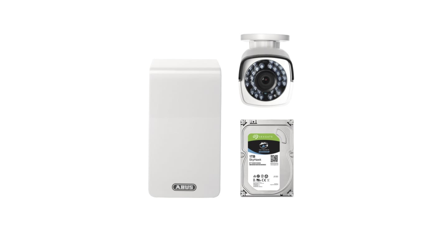 ABUS Indoor, Outdoor IR CCTV System, 6 Camera Connections