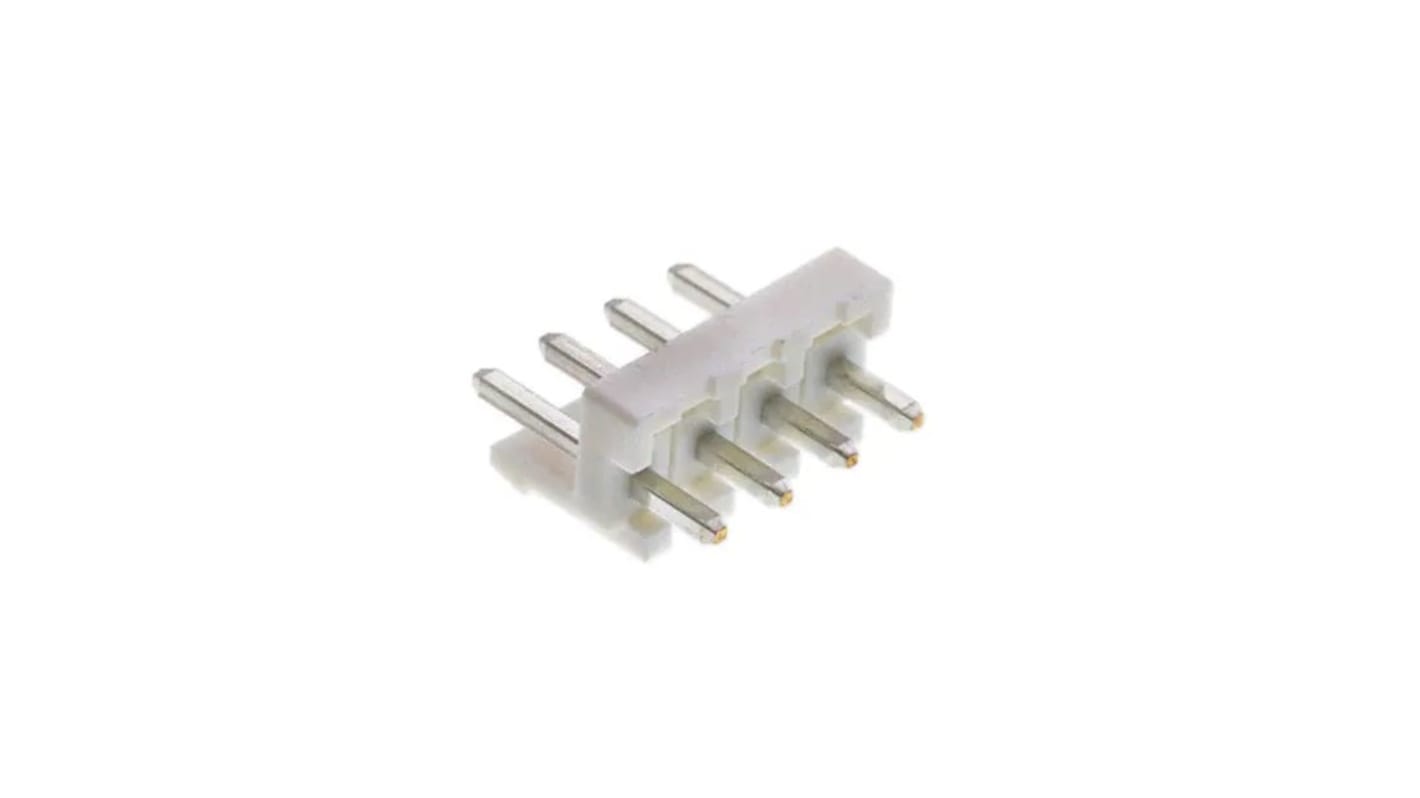 JST VH Series Top Entry Through Hole PCB Header, 4 Contact(s), 3.96mm Pitch, 1 Row(s), Shrouded