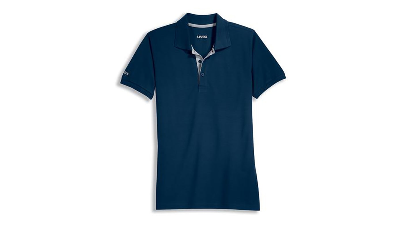 Uvex 8916 Navy Polyester, Tencel Polo Shirt, UK- XXL, EUR- XXL