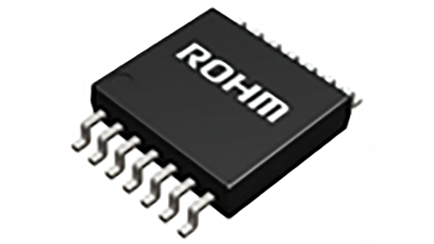 BU7244YFV-CE2 ROHM, CMOS, Op Amps, RRIO, 1MHz 1 kHz, 1.8 → 5.5 V, 14-Pin SSOP