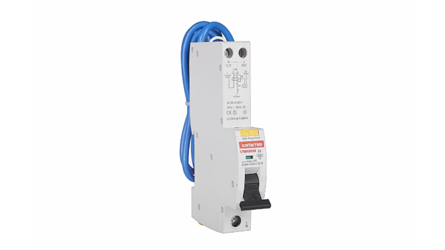 Contactum FI/LS-Schalter, 1-polig, 16 A, FI/LS-Schalter (RCBO)