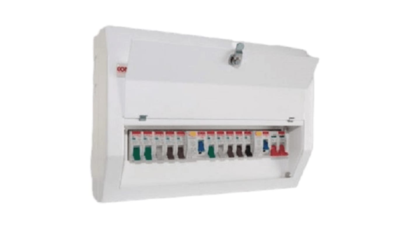 Contactum 12 Way Steel Consumer Unit, 100A Defender