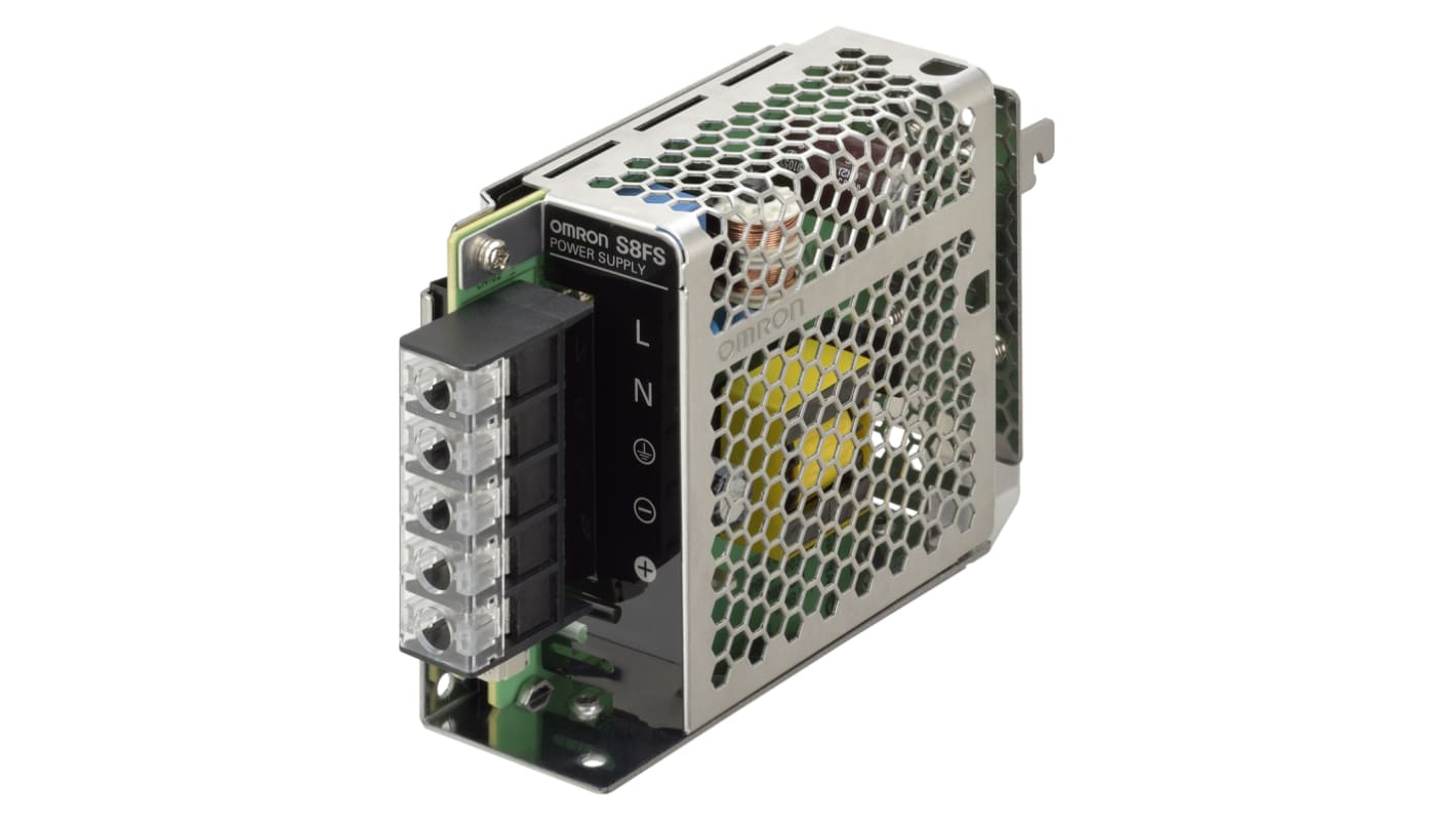 Omron S8FS-G Switched Mode DIN Rail Power Supply, 85 → 264 V ac / 80 → 370V dc ac, dc Input, 15V dc dc