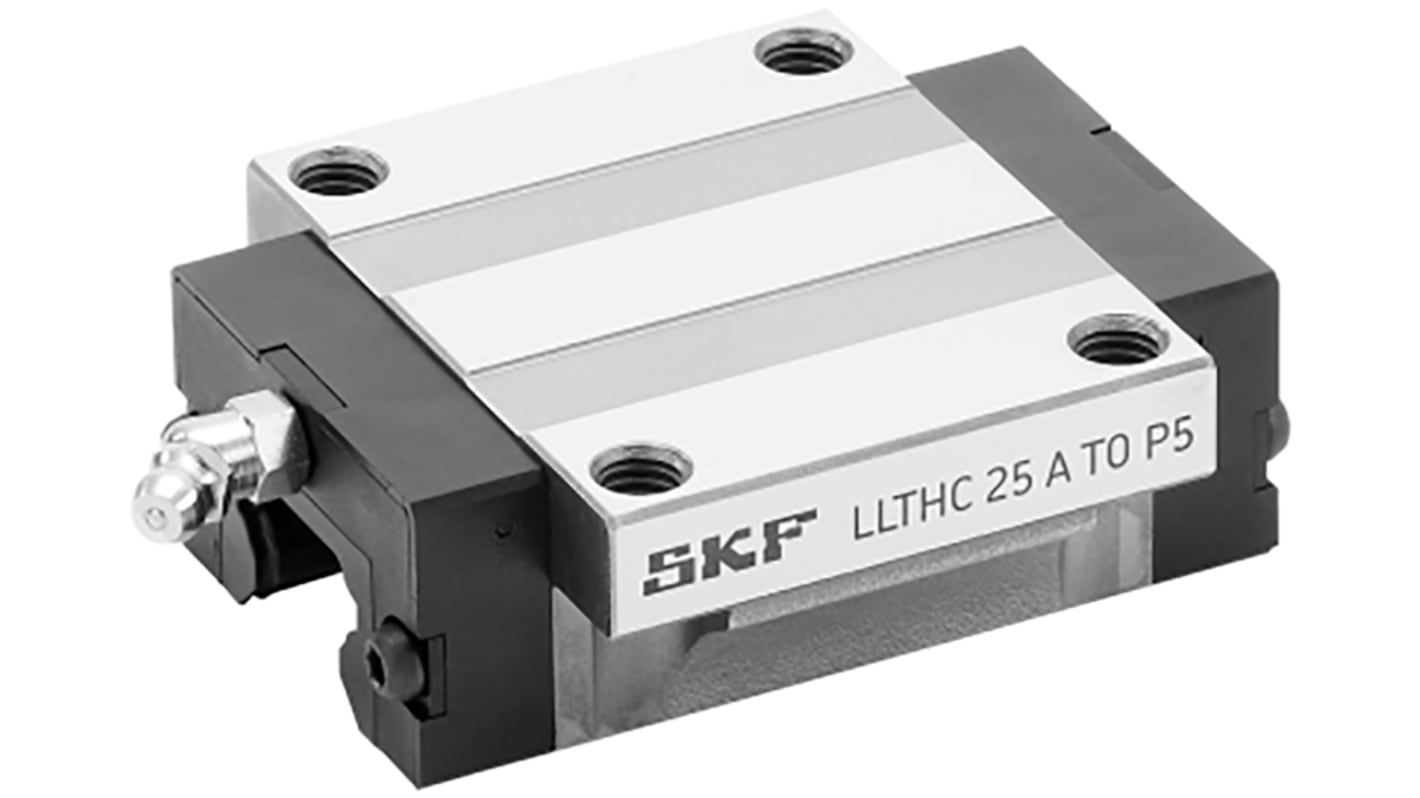 Patín Ewellix Makers in Motion serie LLTHC, dimensiones 63.3mm x 47mm, para raíl de 15mm