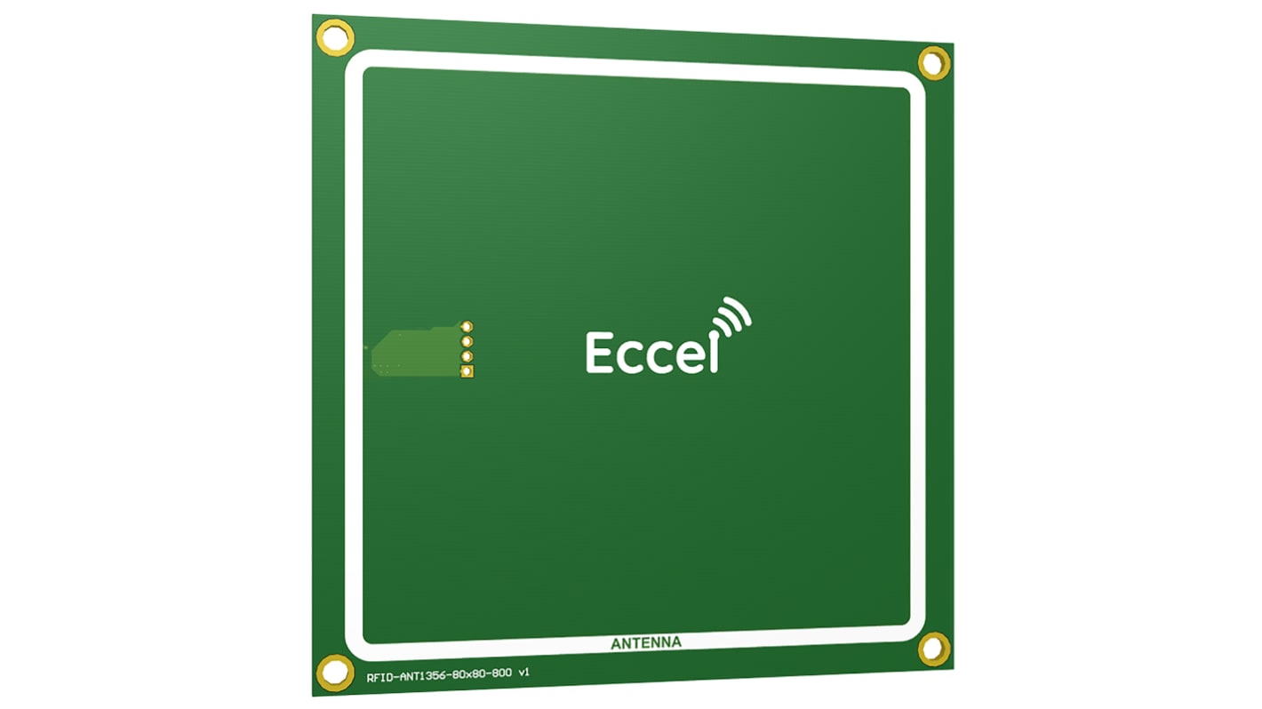 Antena RFID Eccel Technology Ltd RFID-ANT1356-80x80-800 v1 SMD PCB High Frequency RFID RFID-ANT
