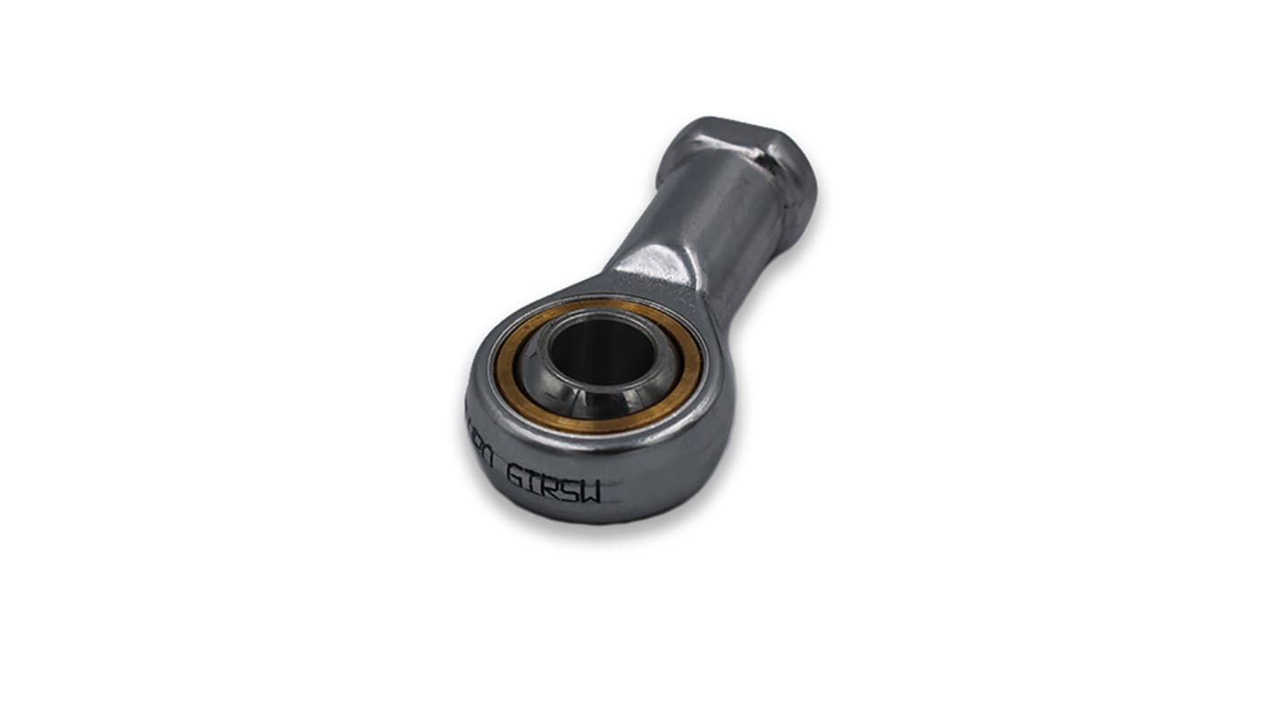 Fluro Stainless Steel Rod End, 8mm Bore, 48mm Long, Metric Thread Standard, Female Connection Gender
