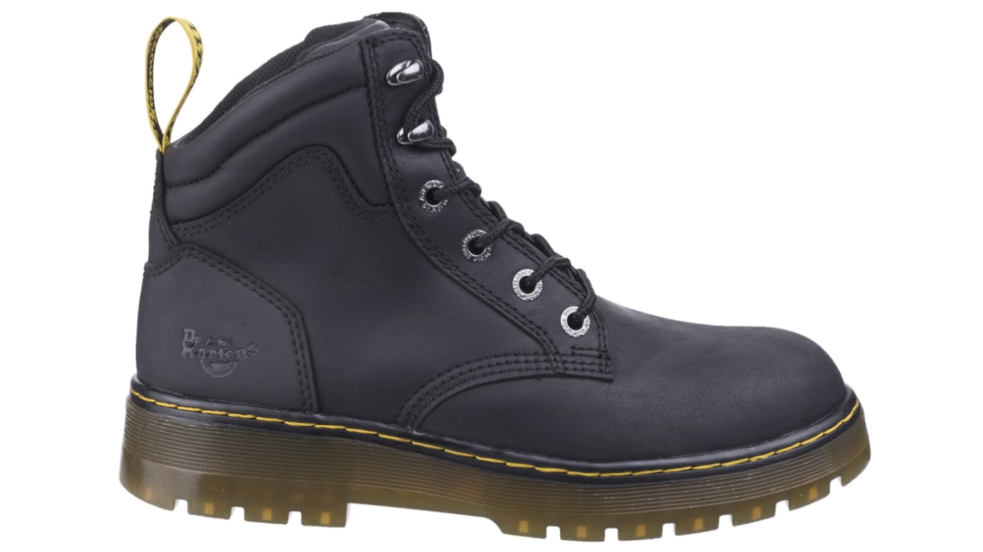 Dr Martens Brace Black Steel Toe Capped Safety Boots, UK 9, EU 43