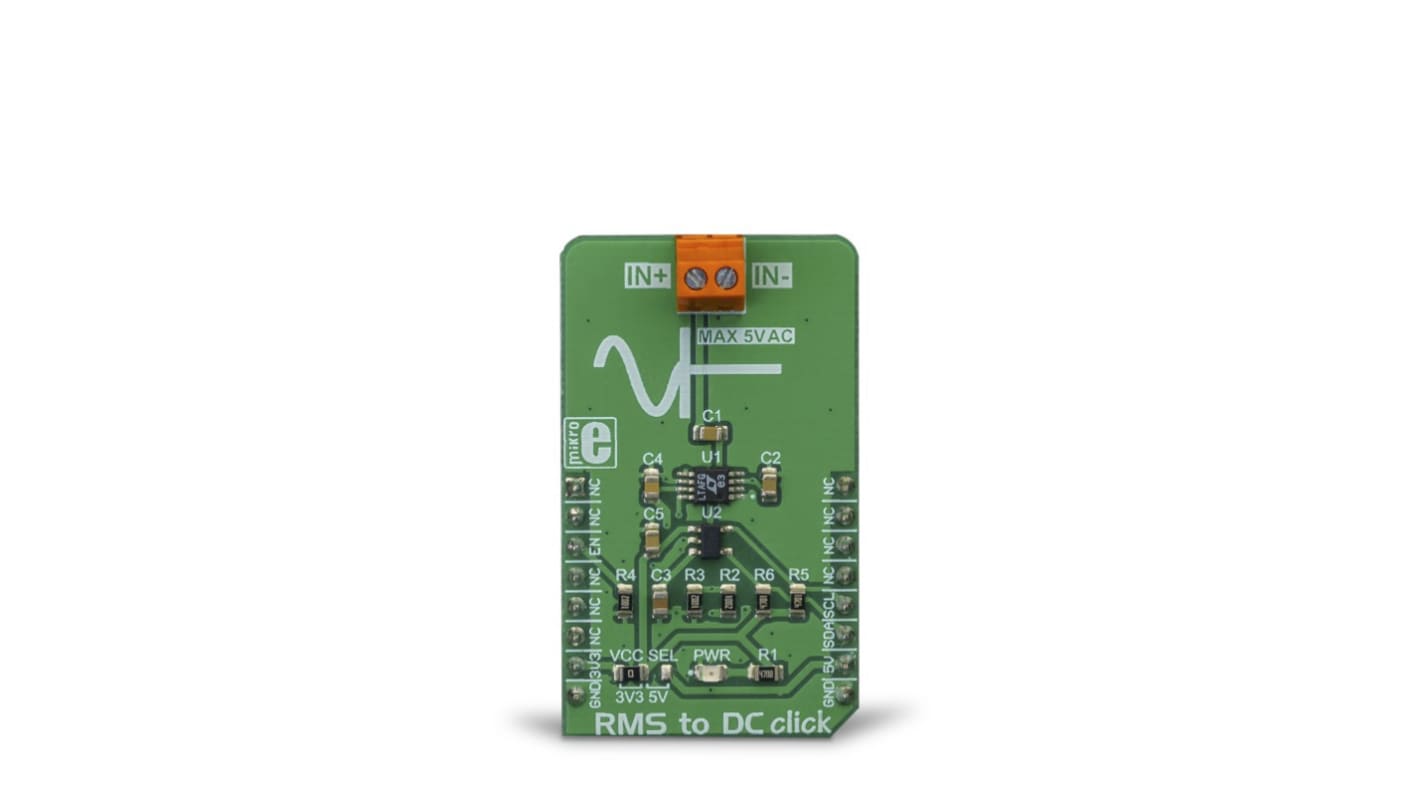 Vývojová sada pro analogové obvody, RMS to DC Click, MikroElektronika