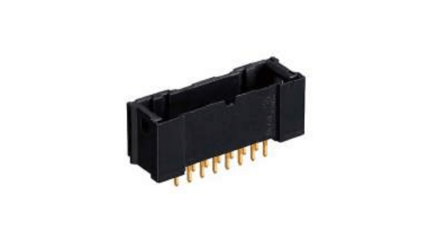 Hirose DF51 Series Straight Through Hole PCB Header, 22 Contact(s), 2.0mm Pitch, 2 Row(s), Shrouded