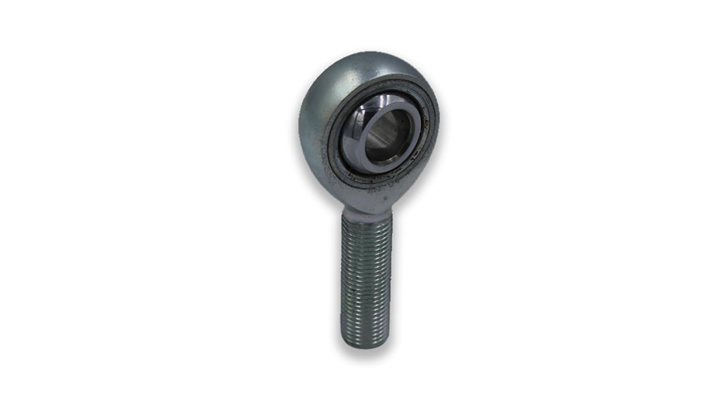 Aurora Bearing Company 1/4-28 Male Alloy Steel Rod End, 0.25in Bore, UNF Thread Standard, Male Connection Gender