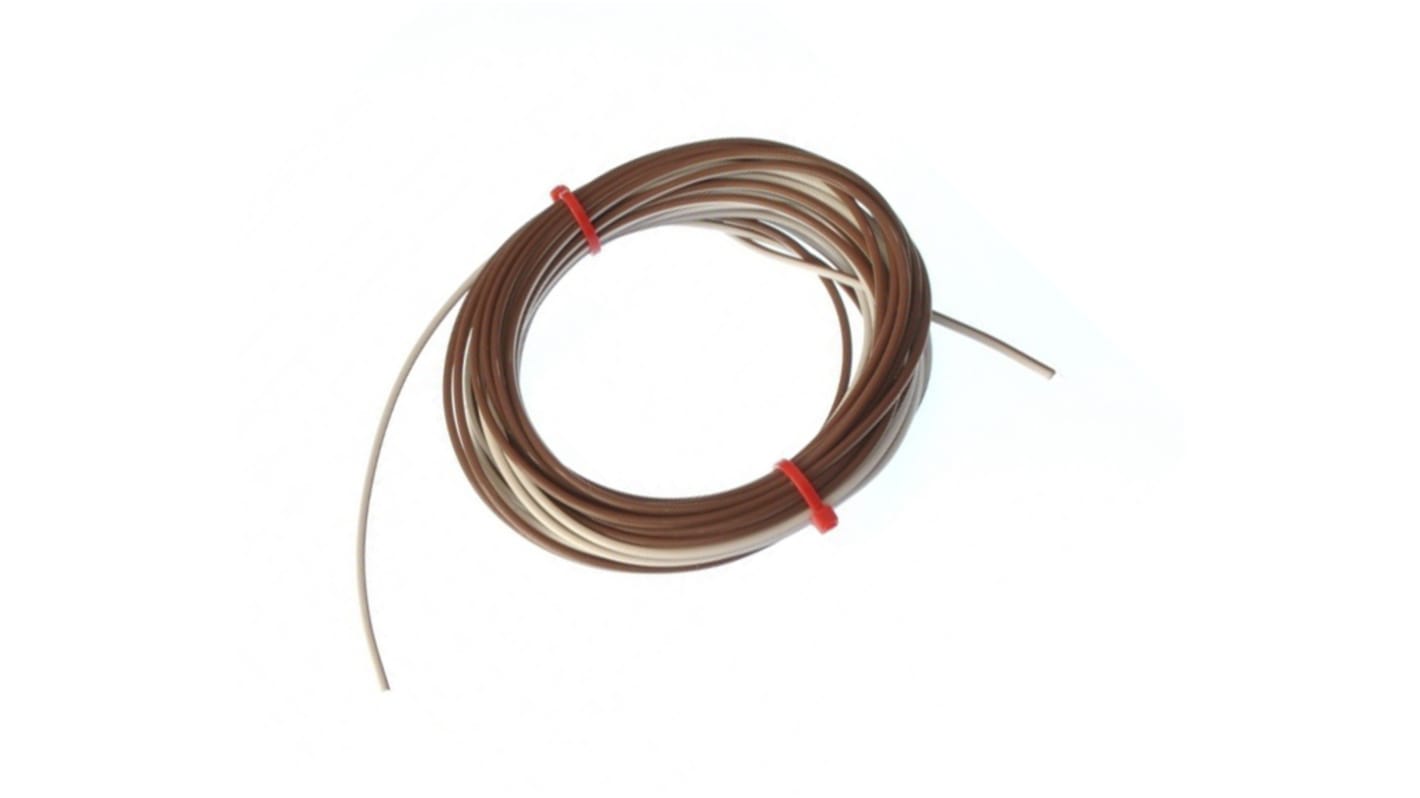 RS PRO Type T Thermocouple Cable/Wire, 25m, Unscreened, PTFE Insulation, +250°C Max, 1/0.376mm