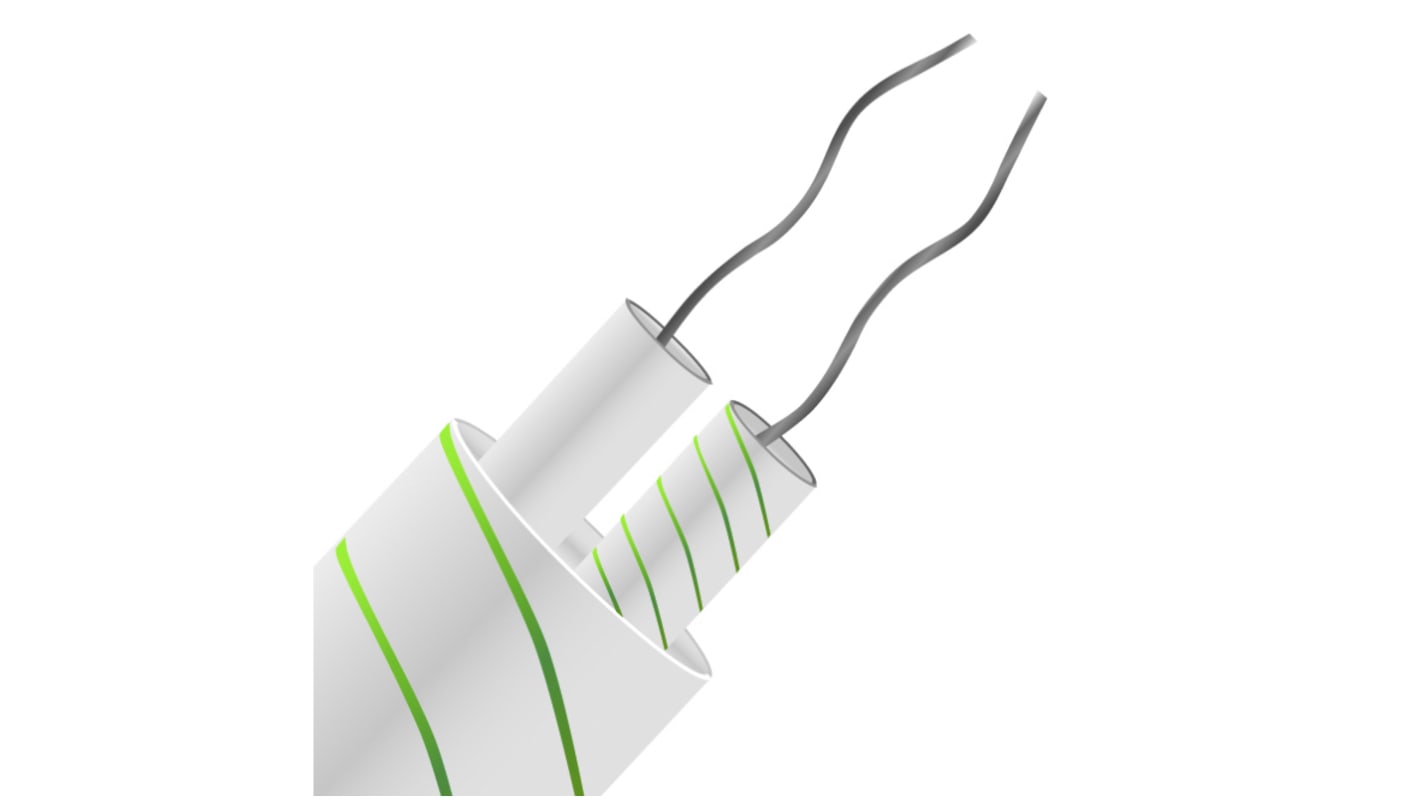 Kabel/przewód termopary K dł. 5m 1/0.315mm -60 → +350 °C Włókno szklane 2-żyłowy Nieekranowany