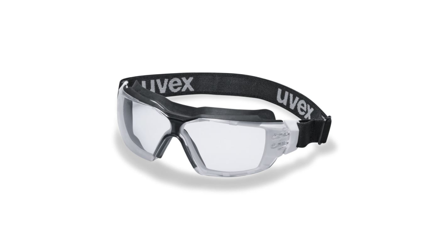 Uvex Pheos cx2 sonic Schutzbrille, Carbonglas, Klar mit UV Schutz, belüftet, Rahmen aus Kunststoff kratzfest