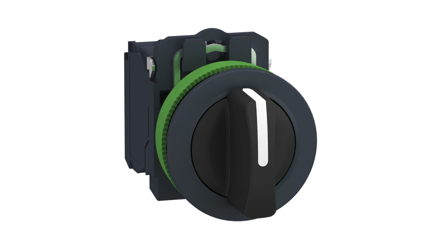 Selettore Schneider Electric XB5FD33 a 3 posizioni , diam. foro 30mm
