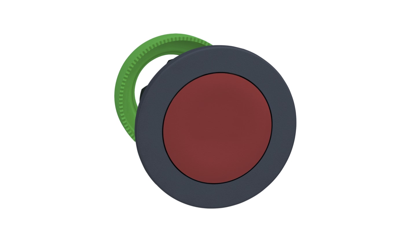 Schneider Electric ZB5 Series Red Maintained Push Button Head, 30mm Cutout, IP66, IP67, IP69K