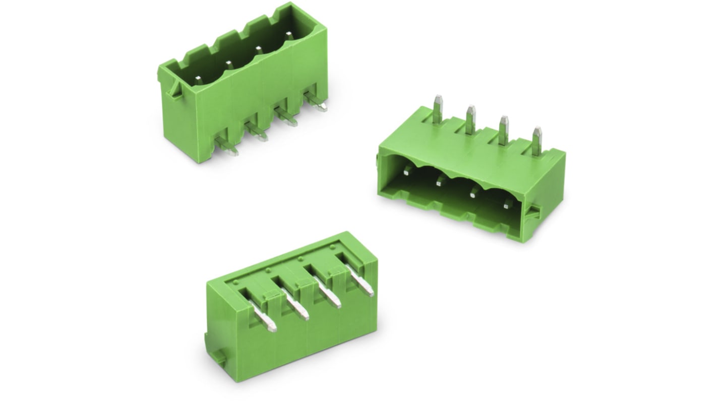 Morsettiera per circuito stampato Wurth Elektronik Maschio a 9 vie, 1 fila, passo 5.08mm, Montaggio con foro passante