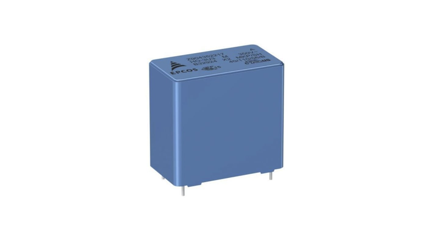 EPCOS B32924C Polypropylene Film Capacitor, 305V ac, ±10%, 1.5μF, Through Hole