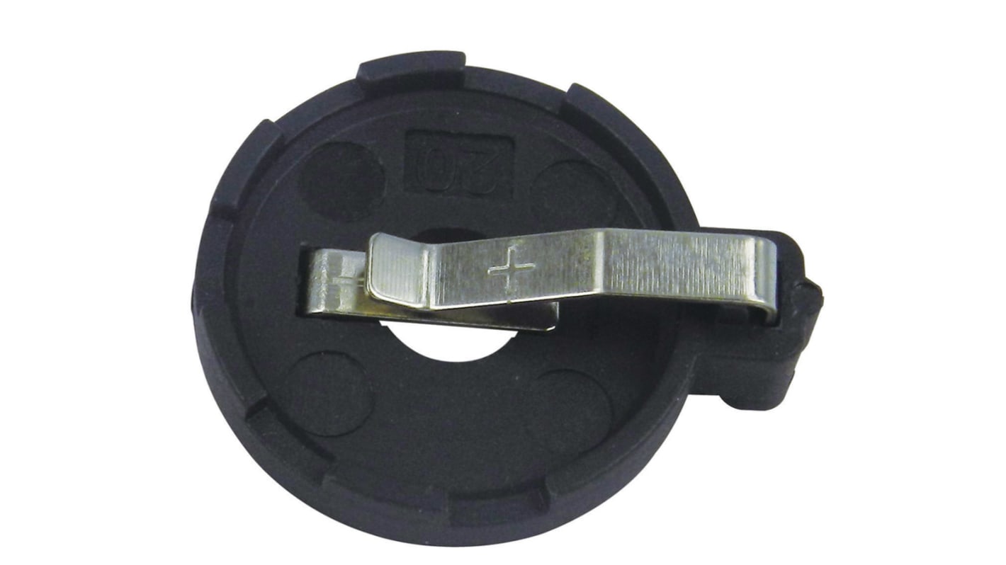 RS PRO CR2032 Battery Holder, PCB Mounted Contact
