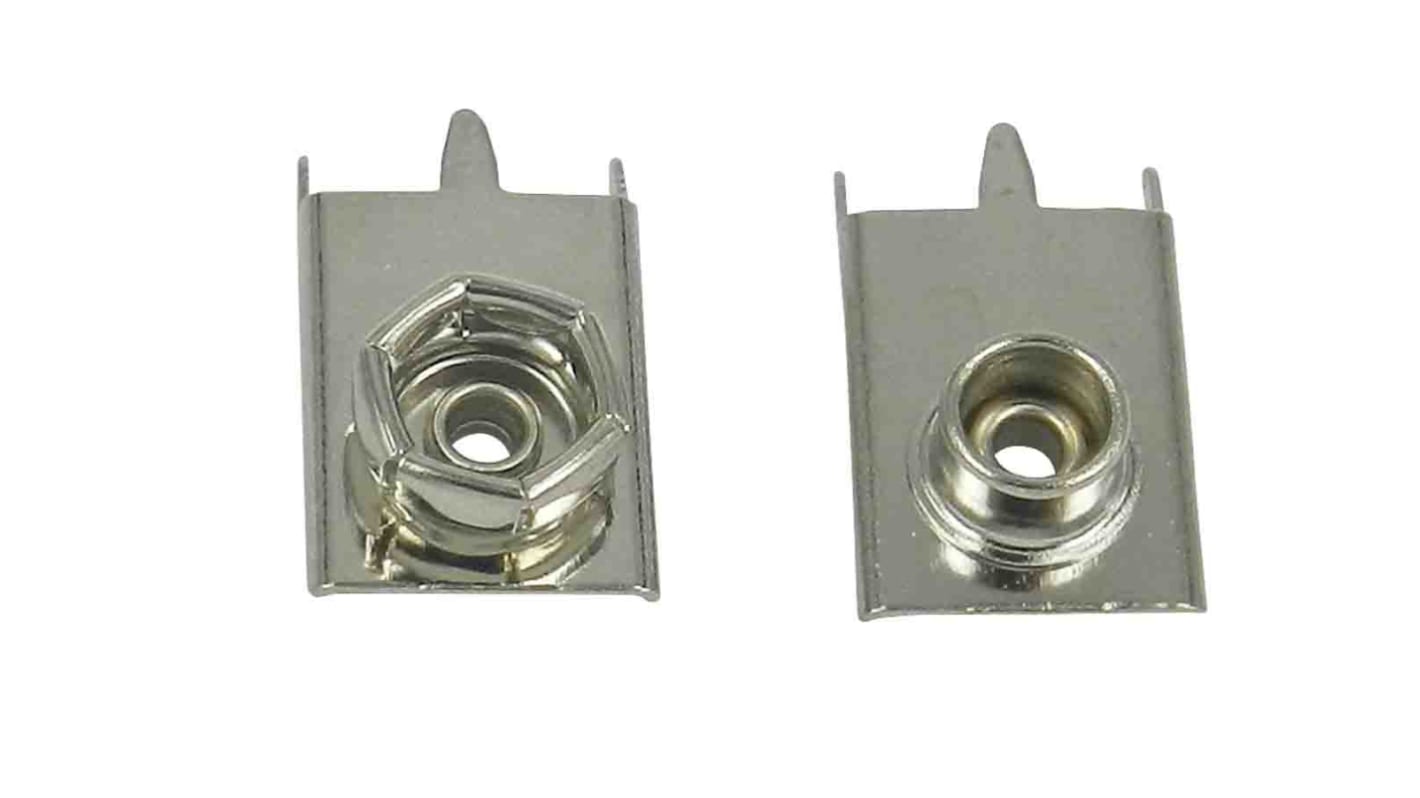 RS PRO Press Stud 9V Battery Contact