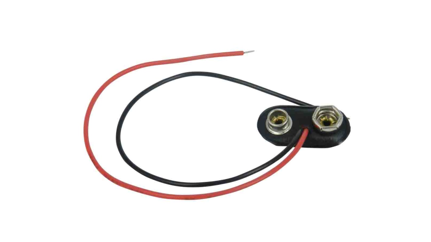 Contatto per batterie RS PRO, per 9V, tipo di contatto Bottone a pressione