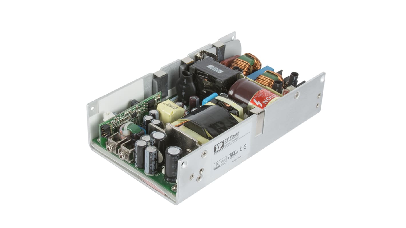 XP Power Switching Power Supply, PBR500PS36B, 36V dc, 11.12 A, 13.89 A, 500W, 1 Output, 80 to 264V ac Input Voltage