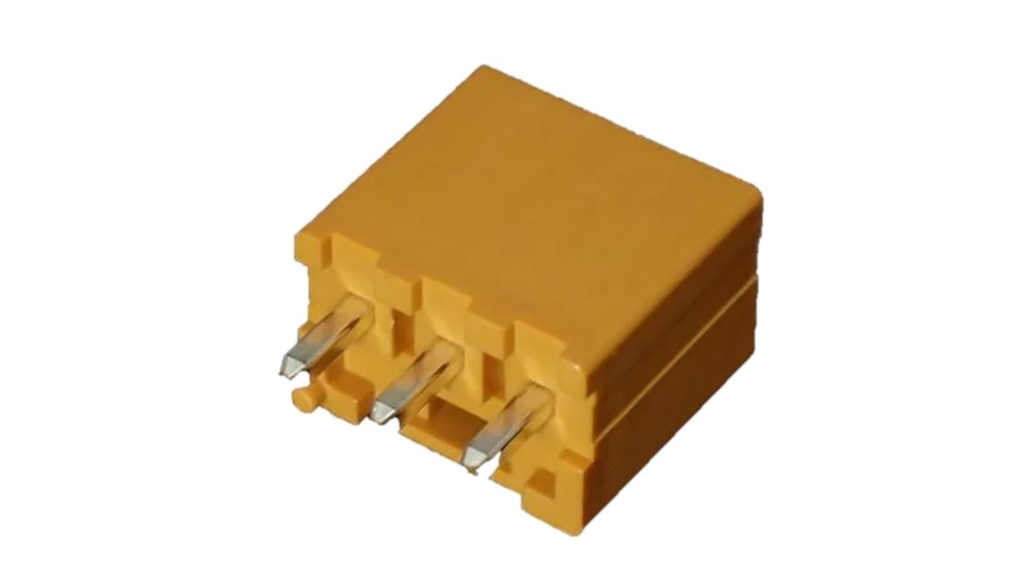JST PSI Series Top Entry Through Hole PCB Header, 3 Contact(s), 4.0mm Pitch, 1 Row(s), Shrouded