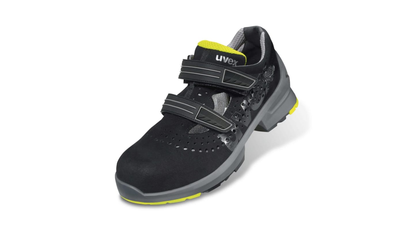 Uvex Uvex 1 Unisex Black Composite  Toe Capped Safety Trainers, EU 37