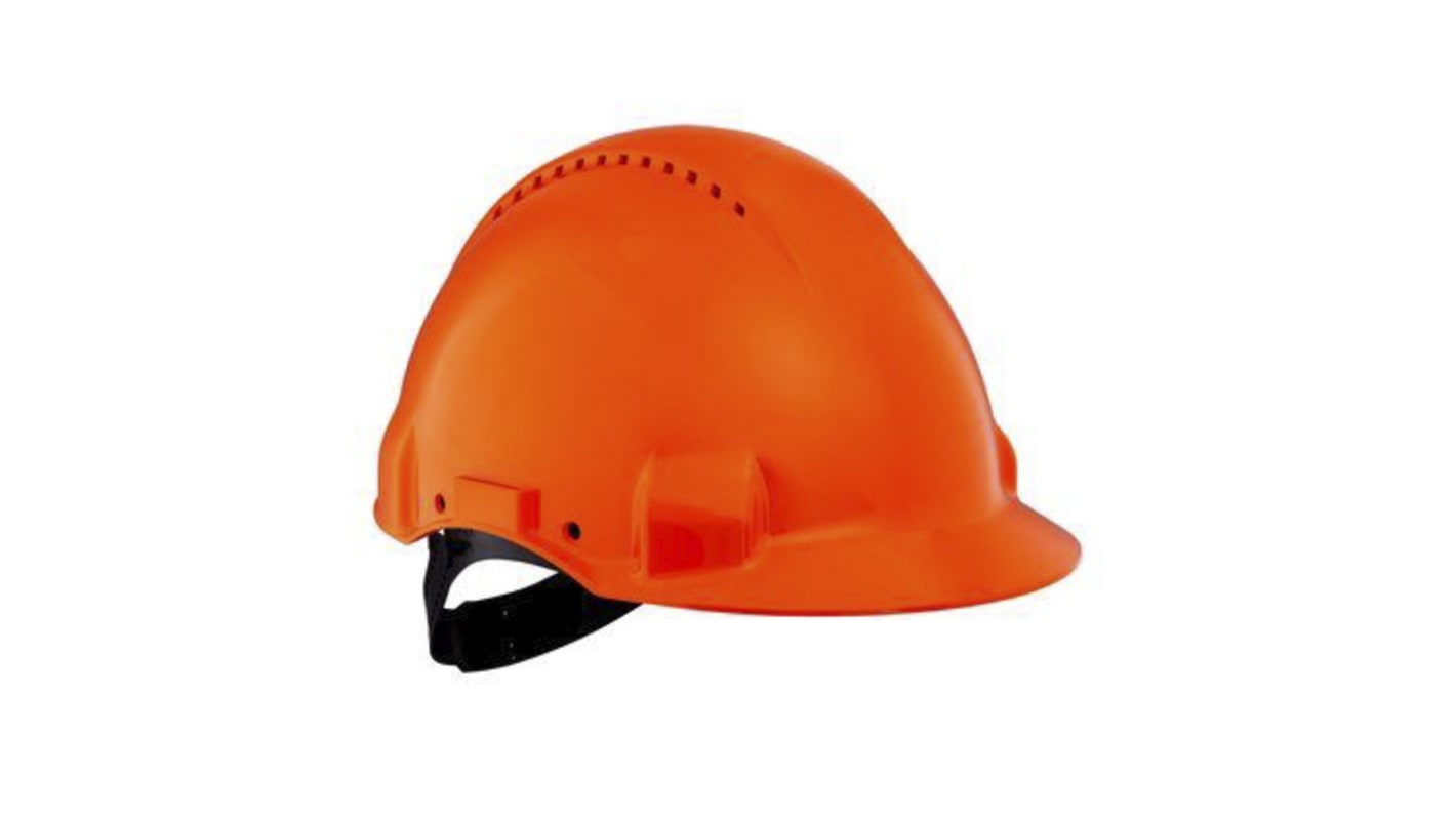 3M Peltor Uvicator G3000 Orange Safety Helmet, Ventilated