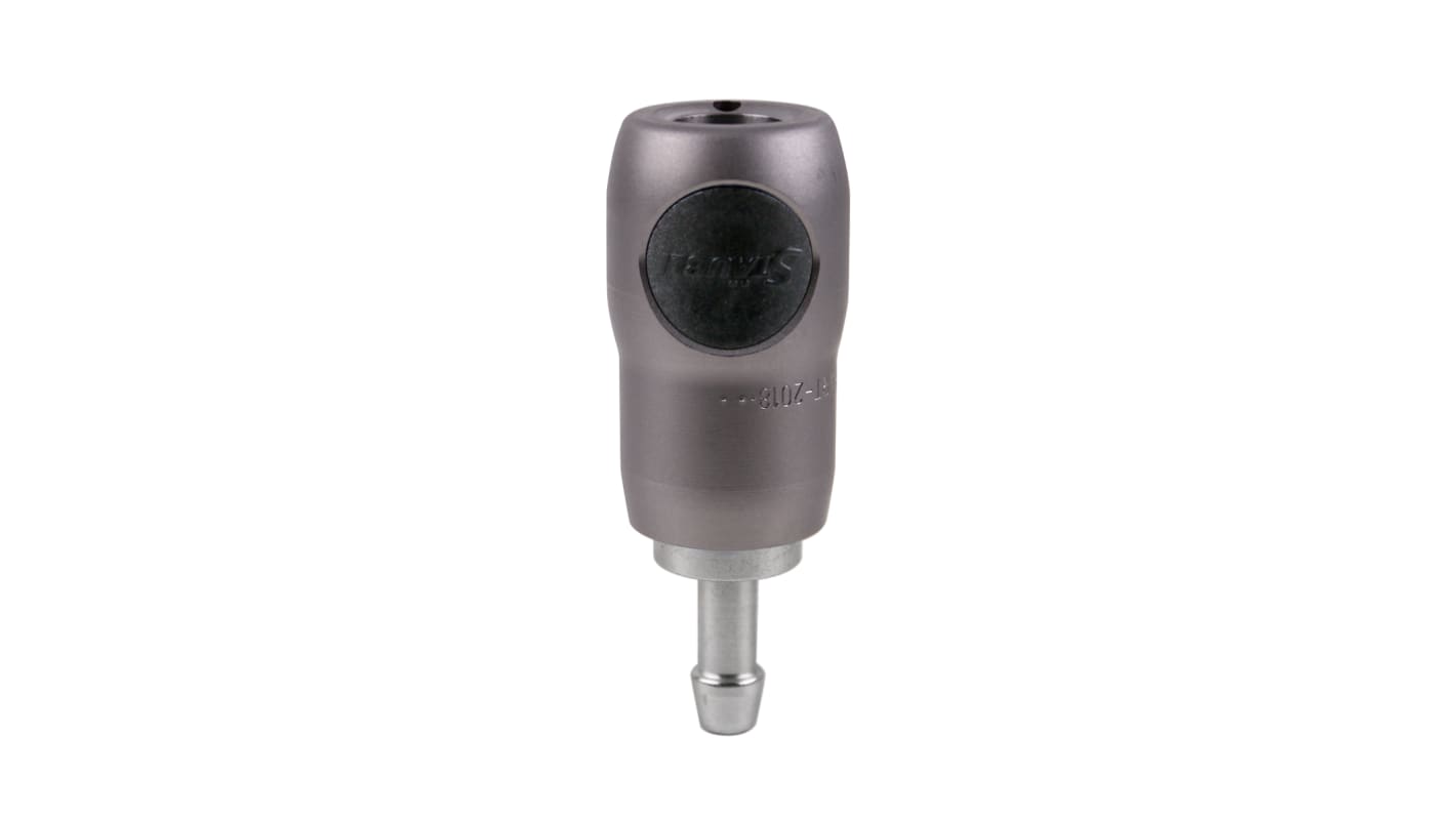 Staubli ? Fluid Connectors Stainless Steel Male Safety Quick Connect Coupling, 13mm Hose Barb