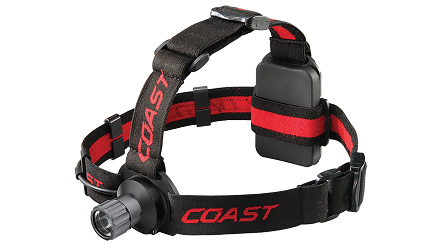 Coast LED头灯, 300 lm, 30 m射程, AAA电池, IPX4, HL40