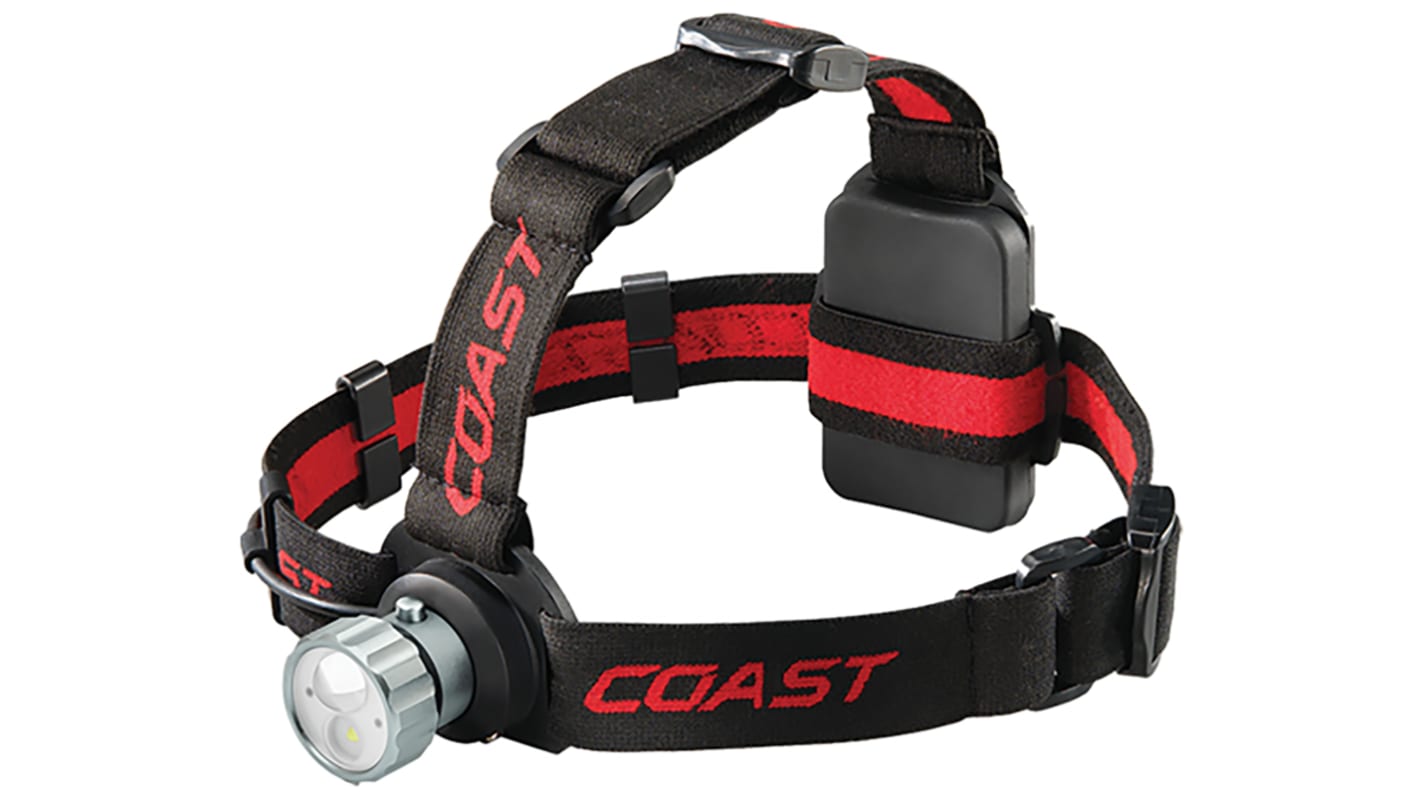 Coast LED头灯, 400 lm, 28 m射程, AAA电池, IPX4, 红色，白色, HL45