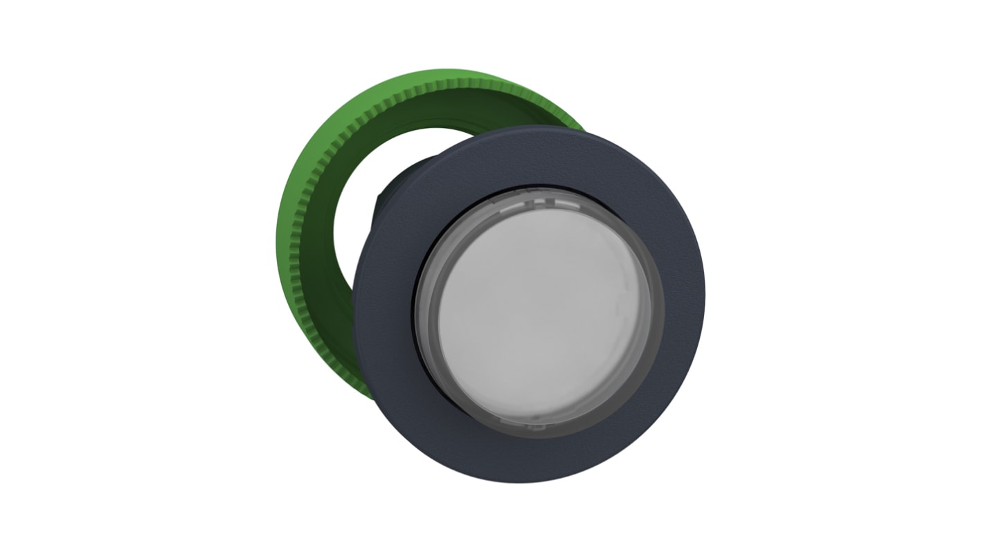 Schneider Electric ZB5 Series White Momentary Push Button Head, 30mm Cutout, IP66, IP67, IP69K