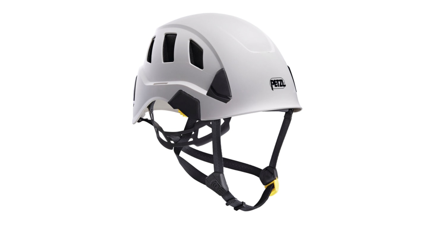 Petzl STRATO VENT White Safety Helmet with Chin Strap, Adjustable, Ventilated