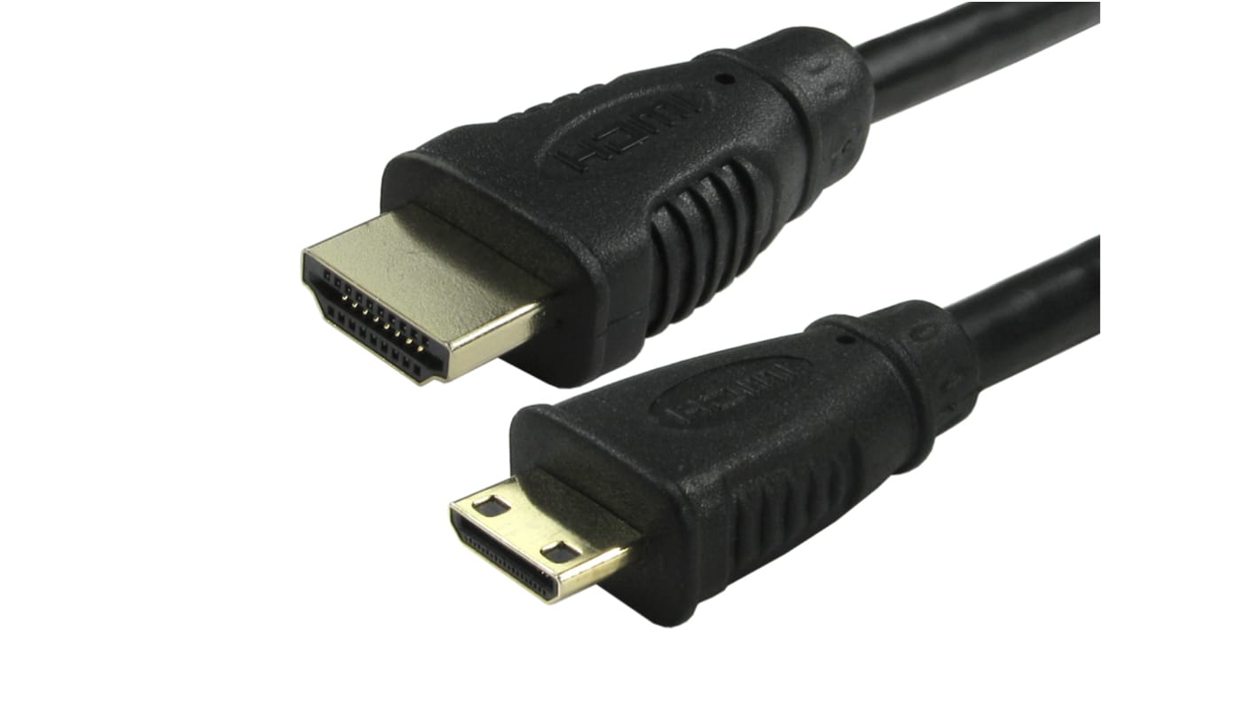 RS PRO High Speed 10m Male HDMI to Male Mini HDMI 4K RS