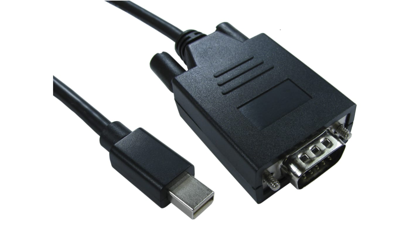 RS PRO Male Mini DisplayPort to Male VGA, PVC Cable, 1080p, 2m