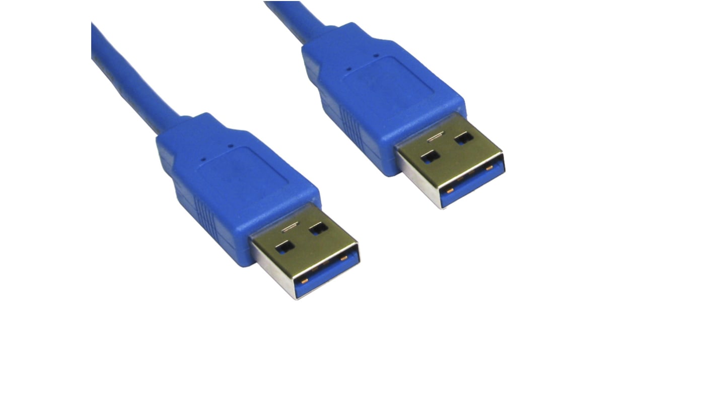 RS PRO USB 3.0, Male USB A to Male USB A, 2m