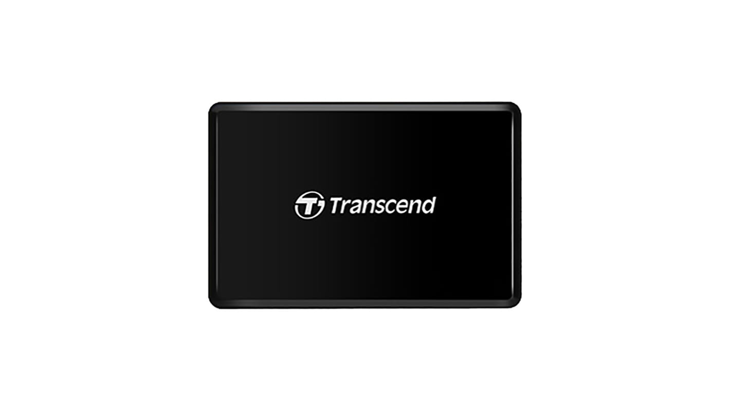Transcend USB 3.1 便携式读卡器, 兼容MicroSD, SD, MMC, CF卡卡