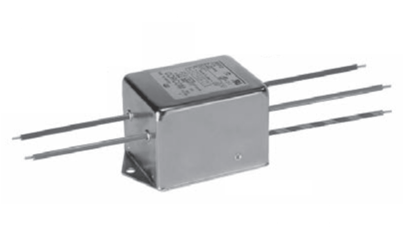 TE Connectivity, Corcom EP 7A 250 V ac 50/60Hz, Wire Mount RFI Filter, Wire Lead, Single Phase