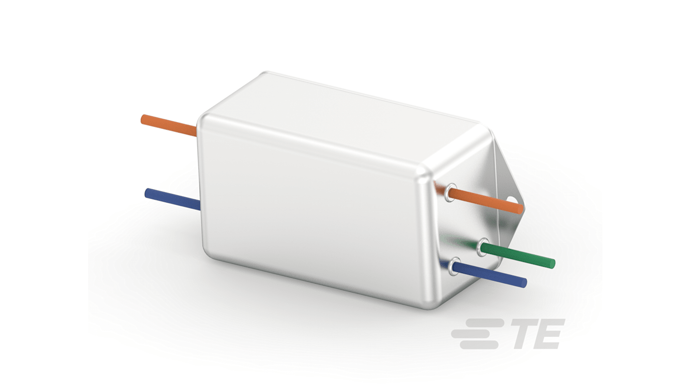 TE Connectivity, Corcom EP 7A 250 V ac 50/60Hz, Wire Mount RFI Filter, Wire Lead, Single Phase