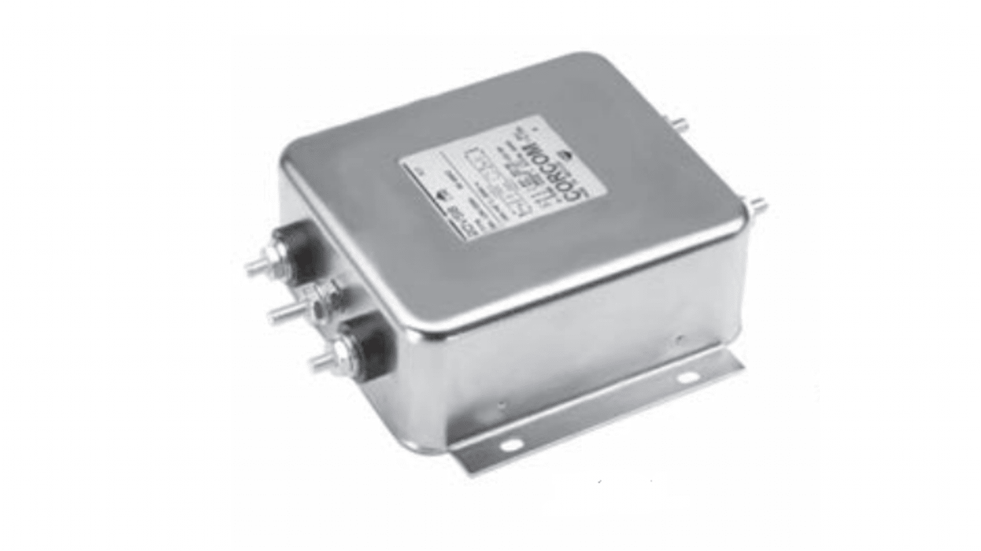 Filtro RFI TE Connectivity, 60A 1 fase, 250 V c.a. Su flangia