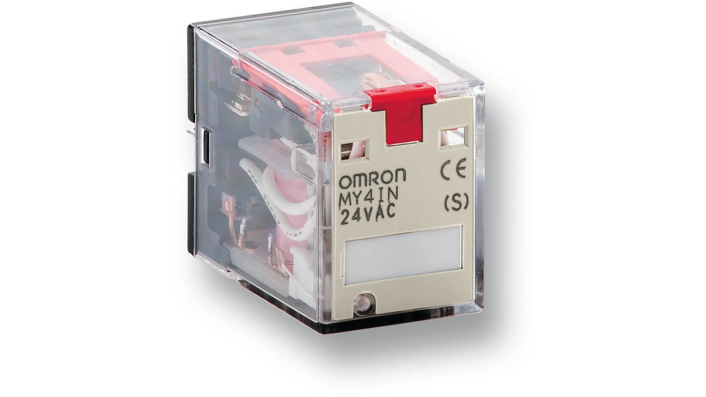 Omron Plug In Power Relay, 24V dc Coil, 5A Switching Current, DPDT